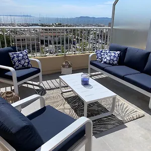 L'effet Mer, Duplex Sur Le Port Avec Ses 2 Terrasses Vue Hyères
